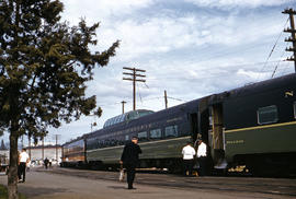 Spokane, Portland and Seattle Railway dome coach 559 at Vancouver, Washington in 1962.