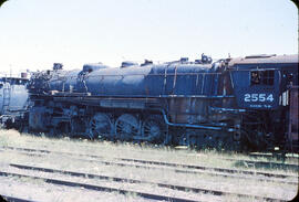 Great Northern Steam Locomotive 2554 at Superior, Wisconsin, 1961