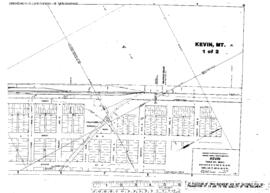 Plat Map of Great Northern Facilities at Kevin, Montana, undated