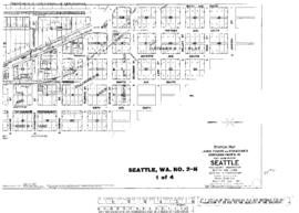 Plat Map of Northern Pacific Facilities at Seattle, Washington, 1919