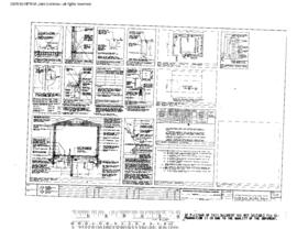 Burlington Northern Engineering Drawing, Modular Motor Car House, 1981