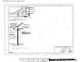 Great Northern Engineering Drawing, Depot at Bieber, California, 1965
