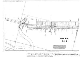 Plat Map of Northern Pacific Facilities at Oso, Washington, 1917