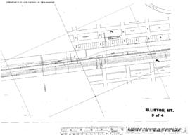 Plat Map of Northern Pacific Facilities at Elliston, Montana, 1940