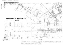 Plat Map of Burlington Northern Facilities at Sandpoint, Idaho, undated