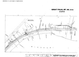 Plat Map of Great Northern Facilities at Great Falls, Montana, 1968