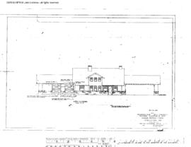 Northern Pacific Engineering Drawing, Depot at Steilacoom, Washington, 1976