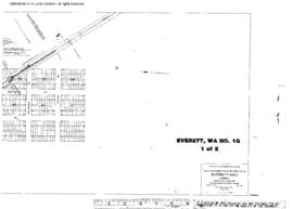 Plat Map of Great Northern Facilities at Everett, Washington, 1917
