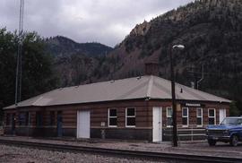 Burlington Northern depot at Paradise, Montana, in 2008.