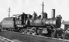 Pacific Coast Railroad steam locomotive number 12 at Seattle, Washington in 1938.