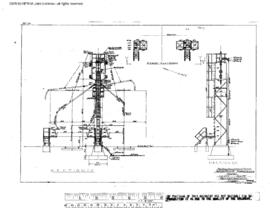 Northern Pacific Engineering Drawing, Sanding Tower - Ogle at Parkwater, Washington, undated
