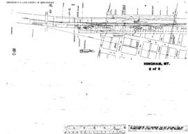 Plat Map of Great Northern Facilities at Hingham, Montana, 1962