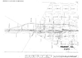 Plat Map of Northern Pacific Facilities at Belmont, Washington, 1932