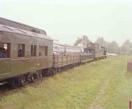 Lewis & Clark Railway Diesel Locomotive Number 81 at Battle Ground, Washington in October, 1988.