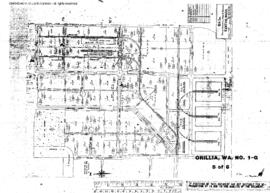 Plat Map of Northern Pacific Facilities at Orillia, Washington, undated