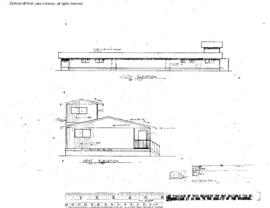 Northern Pacific Engineering Drawing, Yard Office at Longview, Washington, 1977