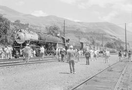 Spokane, Portland & Seattle Railway steam locomotive number 700 at Wishram, Washington in 1990.