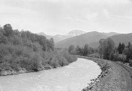 Northern Pacific mainline at Kelly Butte, Washington, in 1969.