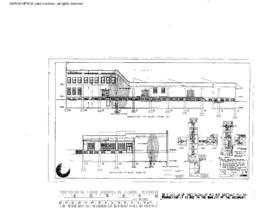 Spokane, Portland, and Seattle Railway Engineering Drawing, Warehouse at East Third and East Ash ...