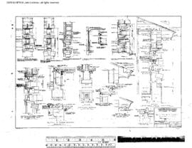 Northern Pacific Engineering Drawing, Depot at Sunnyside, Washington, 1953