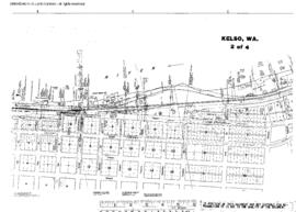 Plat Map of Northern Pacific Facilities at Kelso, Washington, undated