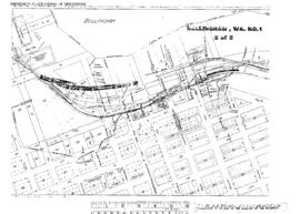 Plat Map of Northern Pacific Facilities at Bellingham, Washington, 1918