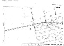 Plat Map of Oregon Electric Railroad Facilities at Orenco, Oregon, 1913