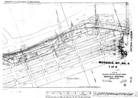 Plat Map of Milwaukee Road Facilities at Missoula, Montana, 1923