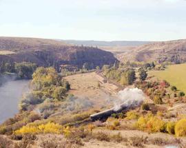 Great Western Railway Steam Locomotive Number 51 at Dudley, Washington in October 1990.