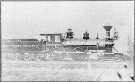 Northern Pacific steam locomotive 187, circa 1882.
