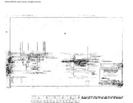 Northern Pacific Engineering Drawing, Depot at Kalama, Washington, 1960