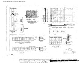 Great Northern Engineering Drawing, Depot at Glasgow, Montana, 1942