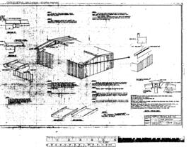 Burlington Northern Engineering Drawing, Al3C Building 20 Foot X 28 Foot  at Pasco, Washington, 1982