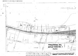 Plat Map of Great Northern Facilities at Wenatchee, Washington, 1946