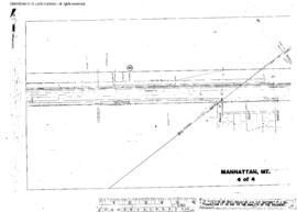 Plat Map of Northern Pacific Facilities at Manhattan, Montana, 1913