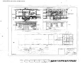 Great Northern Engineering Drawing, Freight House at Lewiston, Montana, 1951