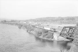 Burlington Northern diesel locomotive 1920 at Longview Junction, Washington in 1975.