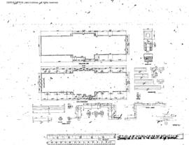 Northern Pacific Engineering Drawing, Depot at Hoquiam, Washington, 1913
