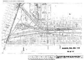 Plat Map of Northern Pacific Facilities at Pasco, Washington, 1958