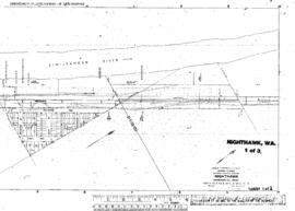 Plat Map of Great Northern Facilities at Nighthawk, Washington, undated