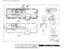 Northern Pacific Engineering Drawing, Yard Office at Missoula, Montana, 1952