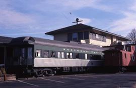 Northern Pacific business car Green River at Vancouver, Washington, in 2001.