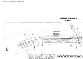 Plat Map of Great Northern Facilities at Laurier, Washington, 1960