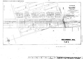 Plat Map of Northern Pacific Facilities at Hillhurst, Washington, undated