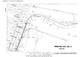 Plat Map of Northern Pacific Facilities at Shelton, Washington, undated