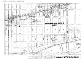 Plat Map of Great Northern Facilities at Spokane, Washington, 1964