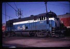 Great Northern Diesel Locomotive 2527 at Denver, Colorado, 1970