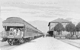 Northern Pacific North Coast Limited at Missoula, Montana, circa 1910.