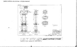Spokane, Portland and Seattle Railway Engineering Drawing: Piers Number 1 and 2, Bridge 174.9 - G...
