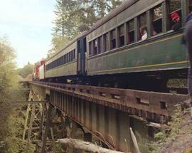 Simpson Timber Company Passenger Special at Shelton, Washington in 1990.